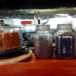 栄夏 - カウンターの目の前にあったいろいろなやつ