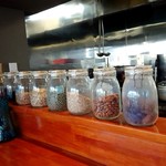 栄夏 - カウンターの目の前にあったいろいろなやつ