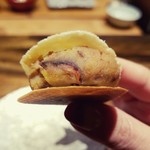 温石 - 栗の渋皮をたっぷり残して