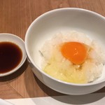 麺屋ま石 - 卵かけご飯