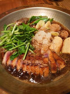 Itasoba Kaoriya - 鴨鍋と刺身酒肴のコース