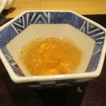 川田 - 鯛の煮凝りと雲丹
