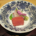 川田 - 淡路の鯛と鮪のお造り