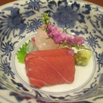 川田 - 淡路の鯛と鮪のお造り