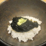 川田 - 海苔の佃煮ご飯