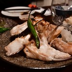 醸音屋 - 鯛のカマ焼き@500円