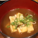 Tachinomi He - アゲと豆腐のあんかけ