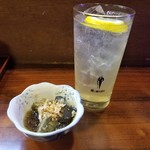 Ishimatsu - お通しとレモンサワー