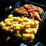 Oruweizu - カレーピラフ・メンチカツ弁当♪