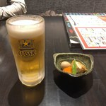 四季の蔵 六庵 - ビール＆お通し