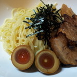 醤油バラチャーシューつけ麺+味玉