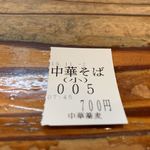 中華蕎麦 春馬 - 今朝は5番でーす