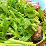 浅草じゅうろく - セリたっぷりの鴨鍋