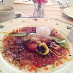 ル・クープル - 鮪のカルパッチョ  美しすぎますo(^▽^)o