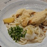 うどん×酒場 第六感 - 鶏天ぶっかけ