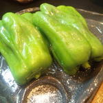 焼き鳥 陀らく - 冷しピーマン