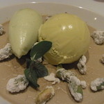 リストランテ ラ・バリック トウキョウ - ピスタチオのプリンとそのジェラート