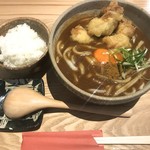 扇町うどん屋 あすろう - とり天カレーうどん (小ライス付き) 950円(税込)