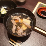 焼肉 強小亭 - 肉吸い、海老、くり麩