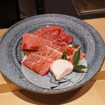 焼肉 強小亭 - 三角バラ、ハツ