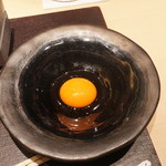 焼肉 強小亭 - 天美しい卵
