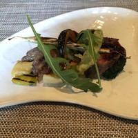 楽の蔵　レストランChez tomo. - 和牛ササミとブランド豚の低温グリル