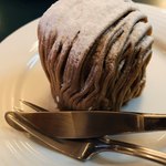 パティスリー・リヨン - 料理写真:フランス式モンブラン♡ Mont Blanc＝白い山ですね！