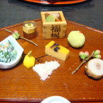 つる幸 - 八寸は絵馬に見立てて（椅子席ミニコース）