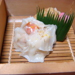 つる幸 - カニシュウマイとお稲荷さんん（椅子席ミニコース）