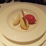 オザミトーキョー - ソルベ、アイスクリーム３種盛り合わせ