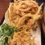 丸亀製麺 - かき揚げが、でかい！