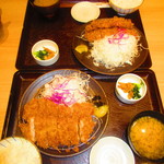 とんかつ和幸 - ２人の平日ランチ限定　Ｗ和光御飯　１２５０円（税込）【２０１９年１０月】