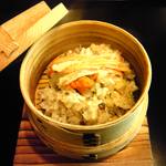 ふじ居 - 香箱蟹の蒸しご飯。