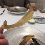 Grand rocher - 板状になったソース、面白いですねぇ