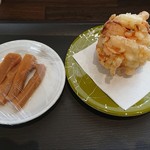 和らーめん なかお - トッピング  メンマ＋かき揚げ