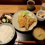 美松 - カキフライ定食