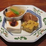 銀座 真田 - 季節の前菜四種盛り