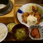 Ryuujim maru - チキン南蛮定食＋とろろ芋＋めかぶ明太子
