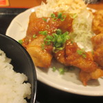 唐揚げ 串カツ酒場 - 「赤門MIX定食」(850円）