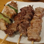 Kaidouno Akari Shunsakaba Yamamoto - 焼き鳥おまかせ5本(4本) 1,100円