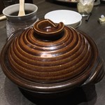 Washu Washoku Ebisu Kuroobi - 和酒和食 恵比寿 黒帯(東京都渋谷区恵比寿西)土鍋炊きご飯 秋刀魚と舞茸 3,000円