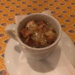 restaurant Noël - オニオングラタンスープ。美味しい。もっと沢山食べたい。
