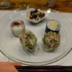 潟潟ヤ - シュウマイ、手まり寿司