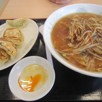 千里香 - サンマー麺と餃子セット