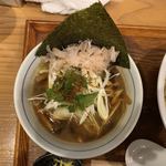 麺屋 猪一 離れ - (限定)黒毛和牛A4～ごぼうとしめじの和牛肉つけそば 1,400円 (つけ汁)