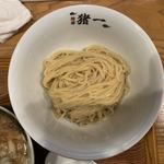 麺屋 猪一 離れ - (限定)すだち生絞り 京のもち豚 鬼みぞれつけそば 1,200円 (冷盛)