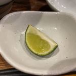 麺屋 猪一 離れ - (限定)すだち生絞り 京のもち豚 鬼みぞれつけそば 1,200円 (すだち)