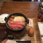 Hyakushokuyasukiyakisenka - すき焼き定食