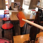 梅田大衆酒場 H - サーモン...ち　小ぃちゃい...(・∀・)