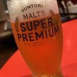 龍苑 - サービスでビールを頂いちゃいました。